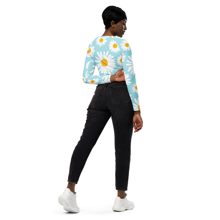 Sunflower Recycled long-sleeve crop top