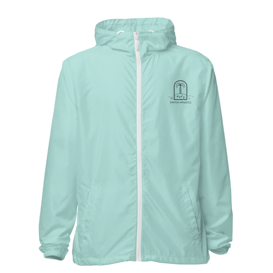 Unisex lightweight zip up windbreaker