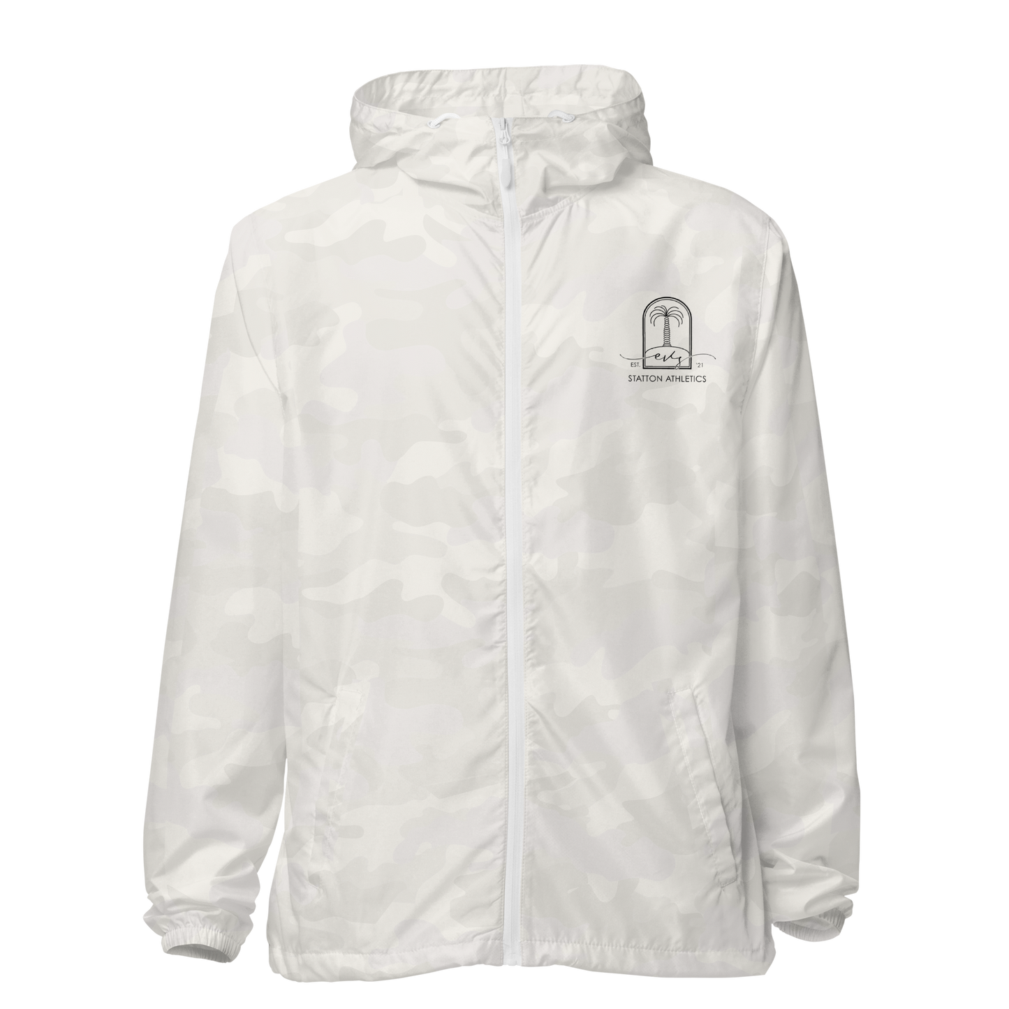 Unisex lightweight zip up windbreaker