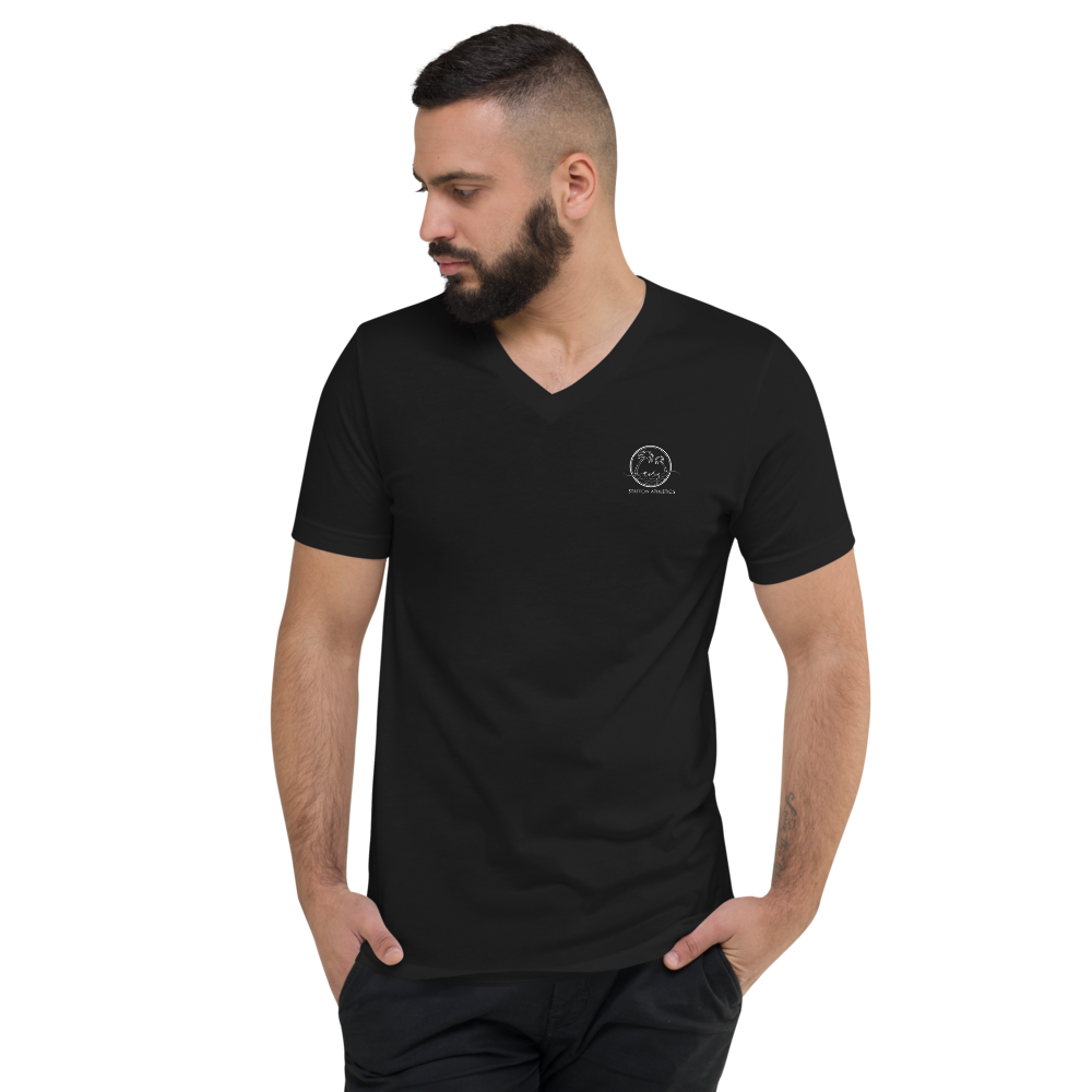 Unisex Short Sleeve V-Neck T-Shirt