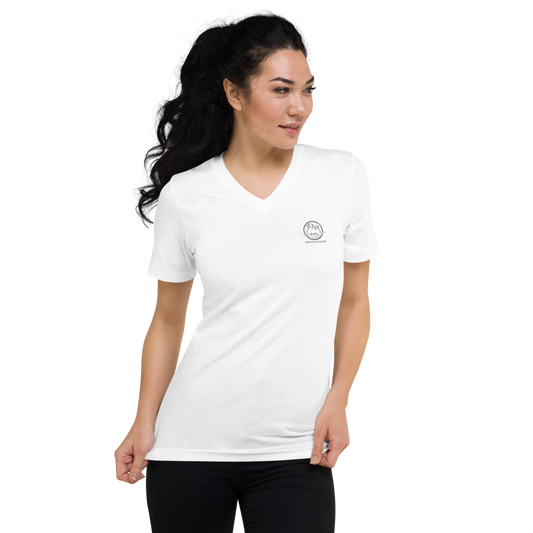 Unisex Short Sleeve V-Neck T-Shirt